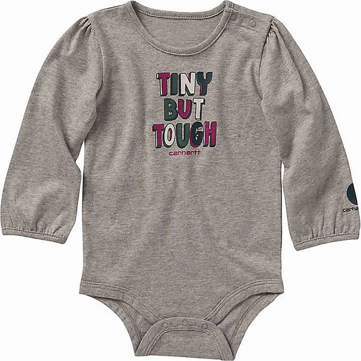 Girls' Long-Sleeve Tiny But Tough Bodysuit CA9925 Breathable Tank Soft Cotton