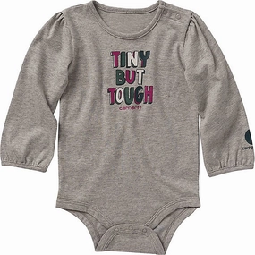 CushionedSupport Girls' Long-Sleeve Tiny But Tough Bodysuit CA9925