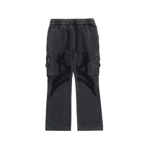 Weekend Wear Multi-Pocket Zipper Patch Men'S Trousers Silhouette Casual Pants