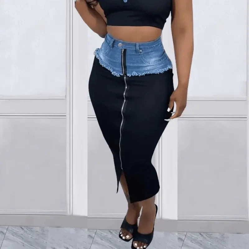 Cowboy Pencil Skirt Sophisticated Comfort