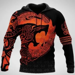 New 3D Digital Printing Hoodie Loose Sweater appropriate for hiking