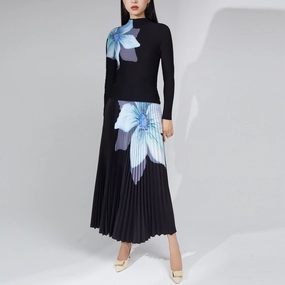 Women's Clothing Amazon Autumn Fashion Pleated Skirt Two-piece Suit Active Urban Loose Friends