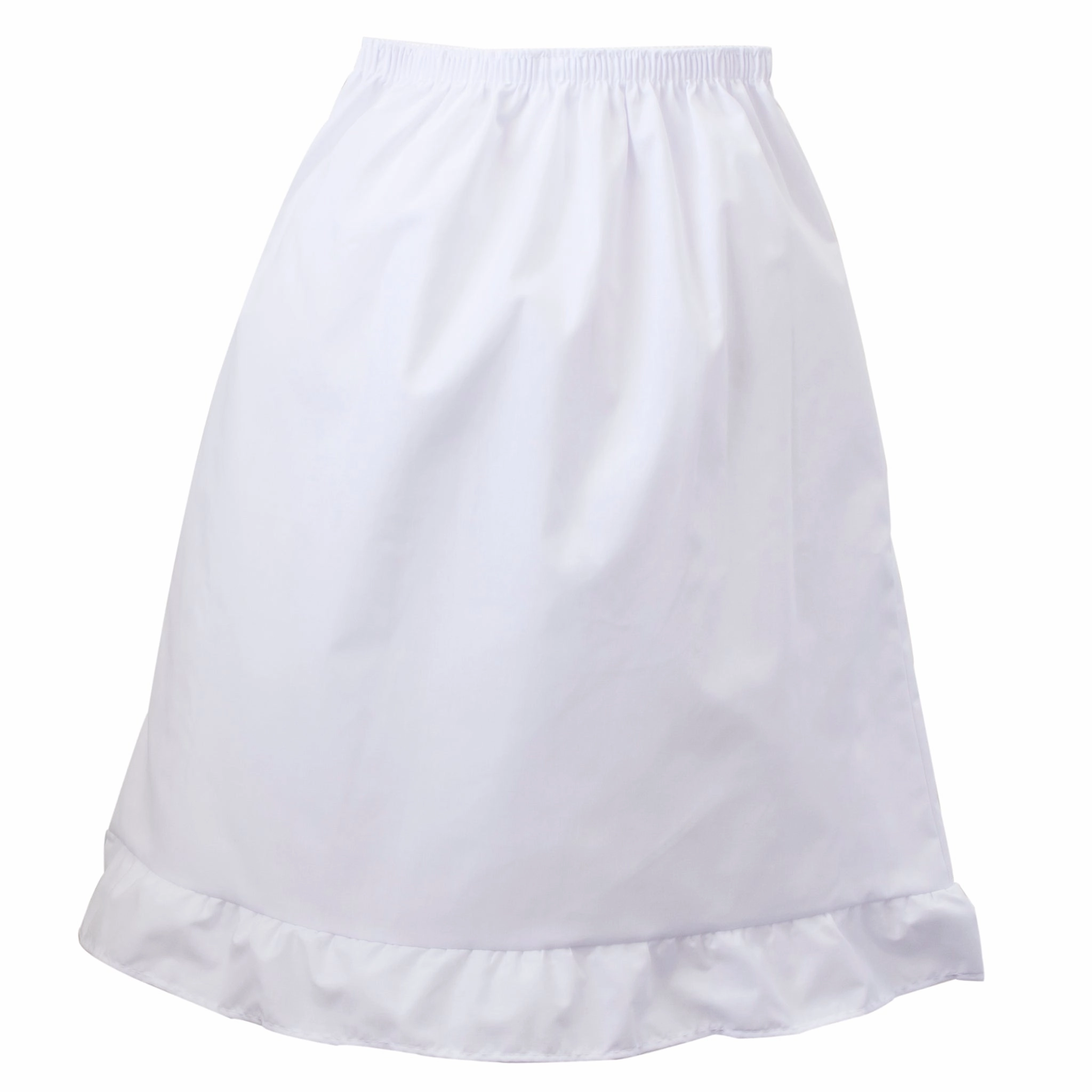 Girl's Poly Cotton Half-Slip 140 AdjustableHem NonChafeCollarTech