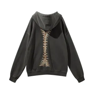 Distressed Cardigan Sweater Tide Brand Hooded Jacket Chill Wear