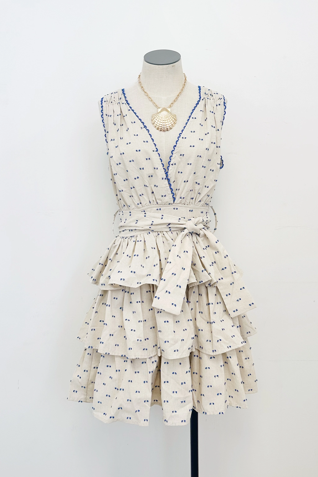 Color Pop Donatella Tiered Mini Dress