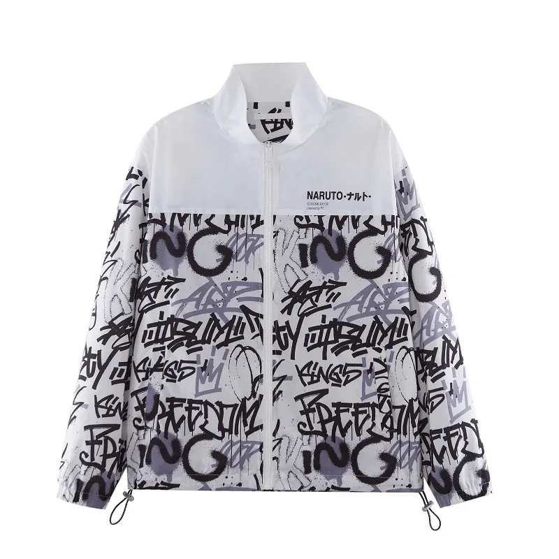 Mh Men'S 2021 Summer New Japanese Trendy Brand Harajuku Graffiti Handsome Baseball Uniform Sun Protection Clothing Men'S Jacket Multi Layer Design