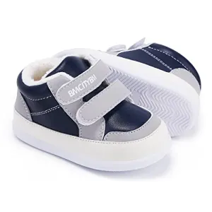 Durable toe cap Double Velcro Winter Warm Non-Slip Sneakers First Walkers | BMCiTYBM
