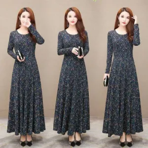 Perfect Mood Dress Mother Dress Big Swing Dress Noble Long Skirt Women
