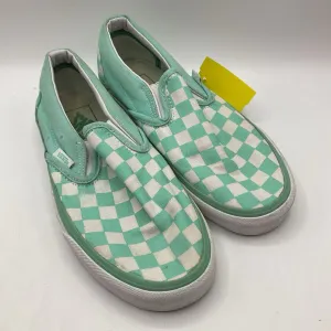 Size 4.5Y: Vans Blue/White Checkered Slip-On Shoes Sleek Option Daily Walk