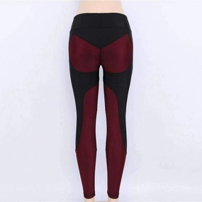 Retro Handmade Women's Dark Blue Fitness Leggings