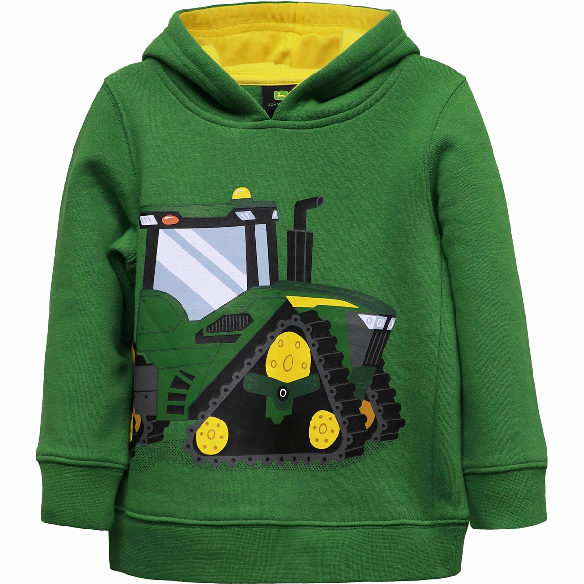 VersatileNeckline YarnDyedFabric Toddler Boys' Crawler Tractor Fleece Pullover Hoodie J4J570GT