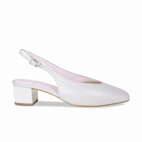 Unique Style Enhanced silhouette Verity: Pale Gray Leather