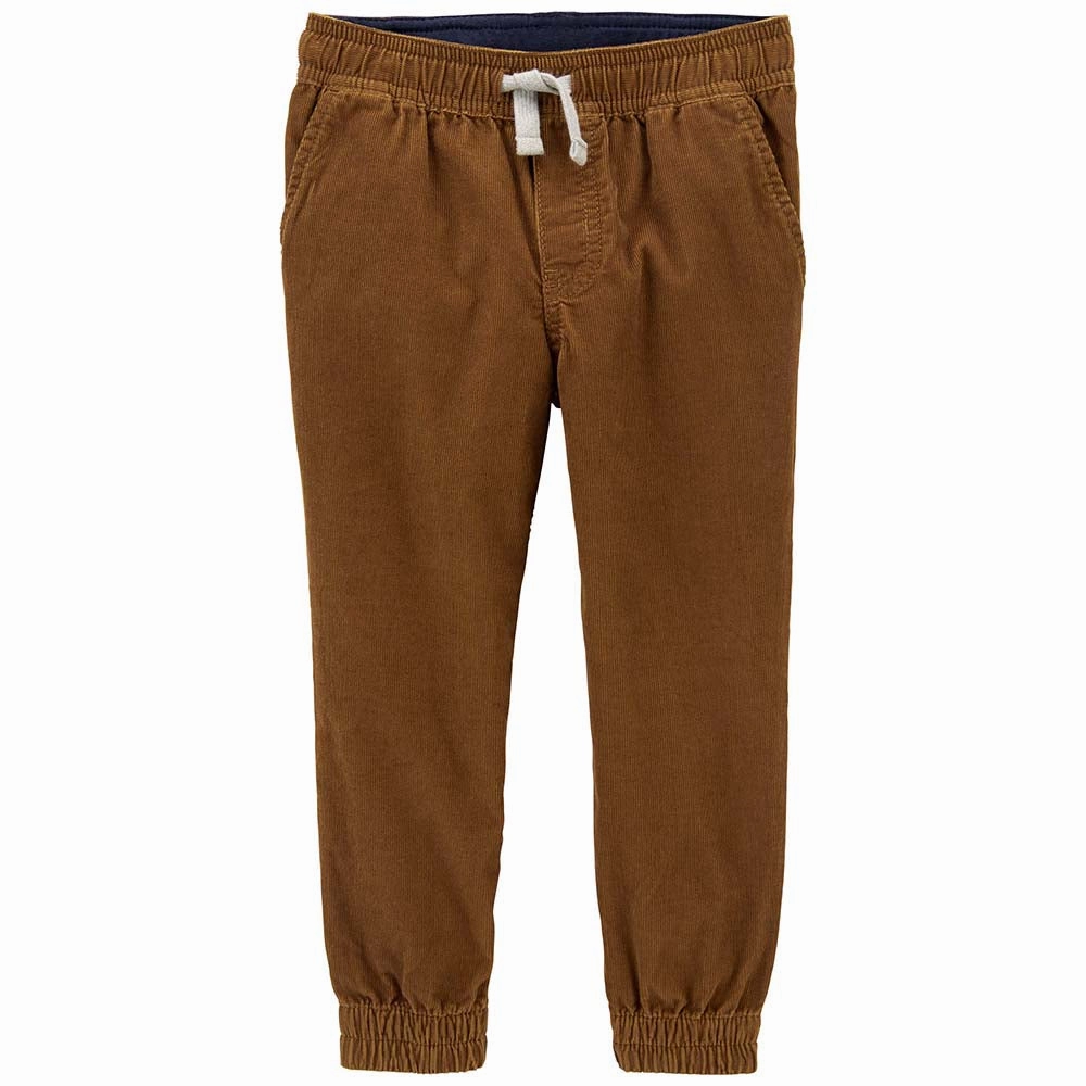 Boys' Khaki Corduroy Pants Odor Resistant Coating