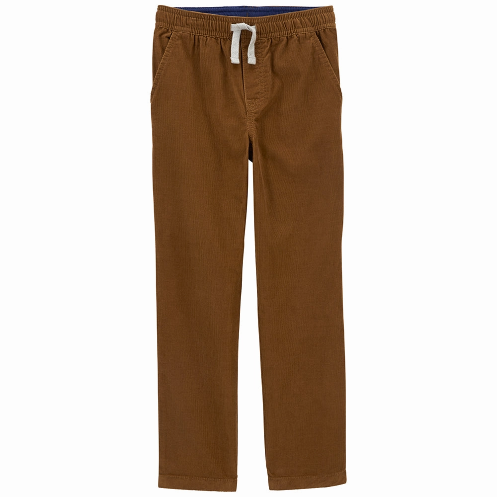 Flowy Tunic Tailored Silhouette Boys' Khaki Corduroy Pants