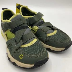 Size 12: Merrell Green Velcro Strap Shoes Low Impact Sole Slip-resistant look
