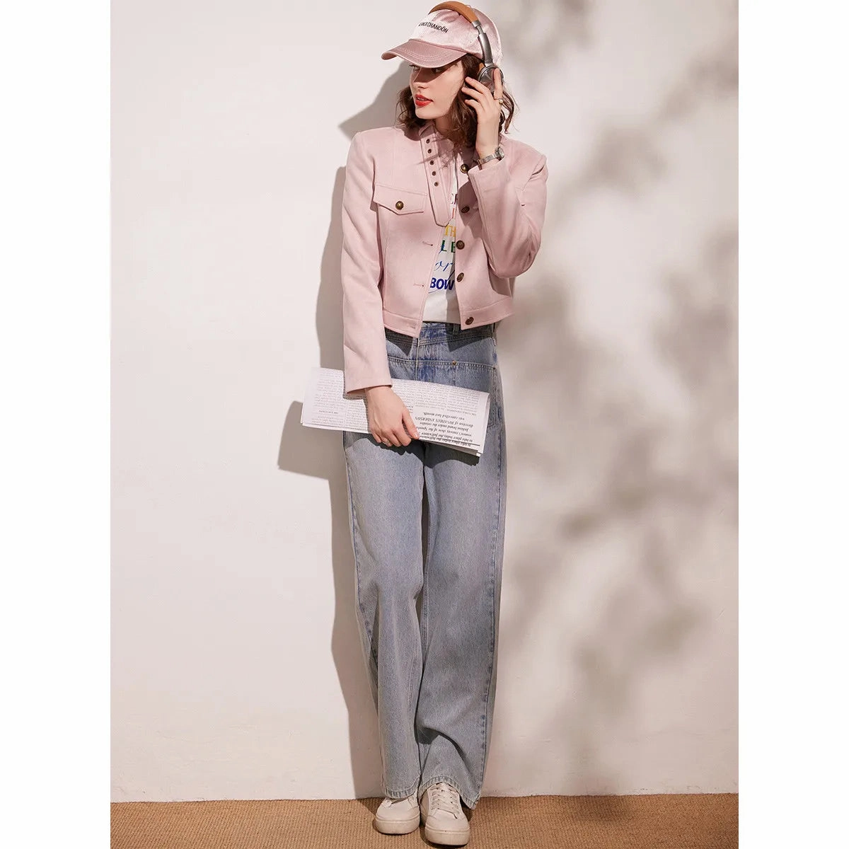 Women's Adjustable Stand Collar Short Jacket Survival Use