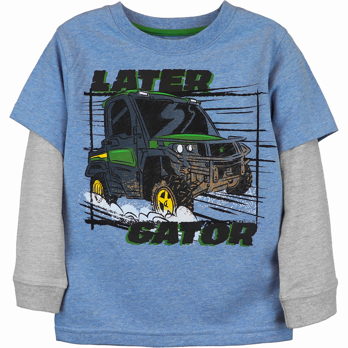 Toddler Boys' Long-Sleeve Lator Gator Tee J4T552BT LongLastingDurability GarmentWashed Texture