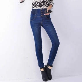 Air Circulation High-waisted stretch-breasted elastic waist slimming pants