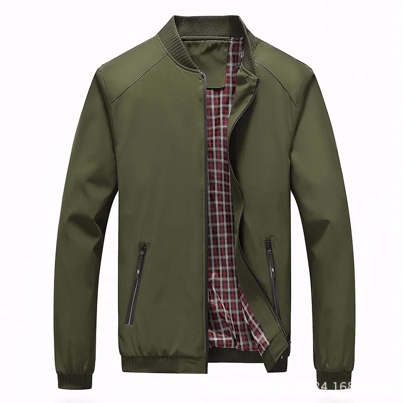 Fashion Men'S Loose Casual Jacket Stormproof Zipper Non Irritating Edging