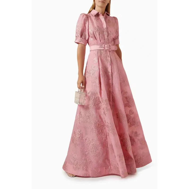 Elegant Retro Graceful And Fashionable Slim Fit Long Dress Fluid Cut Polite Vibe