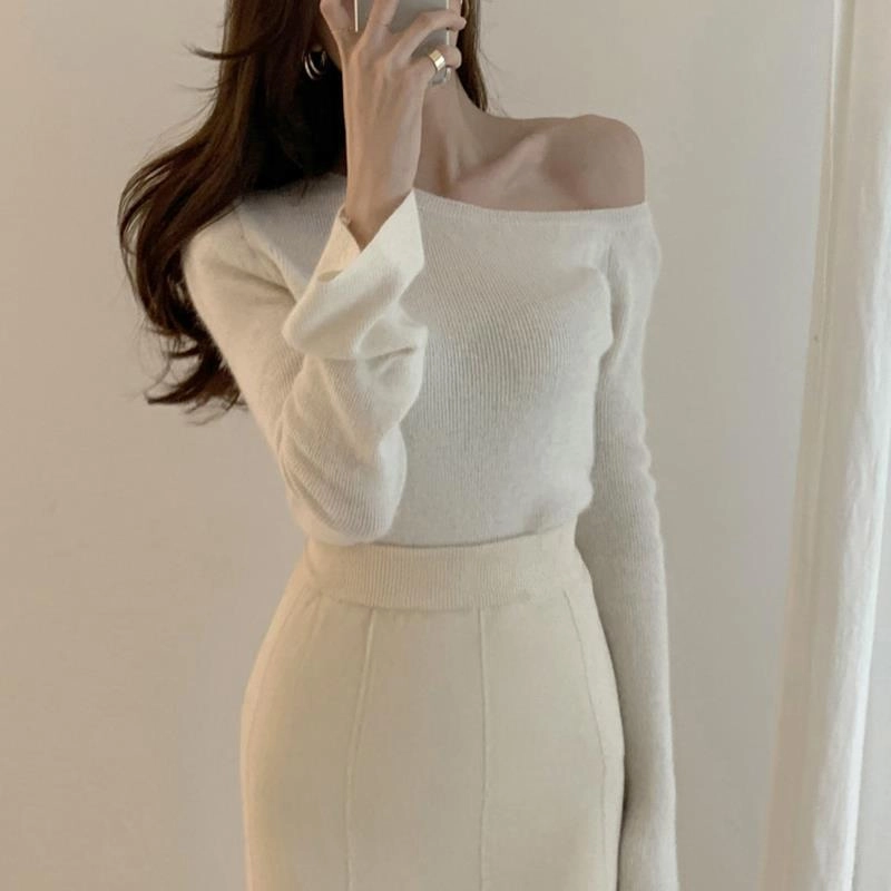 Spiritual wear Elegant And Slim Skinny Long Sleeve Sweater