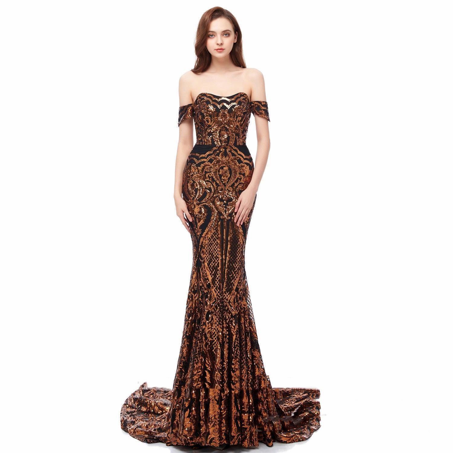 Stylish Waistband Embroidered sequin dress