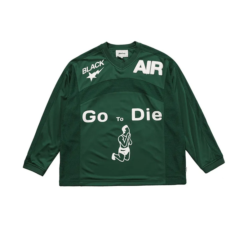 Fresh Sporty Ancient Embroidery Letters Street Men'S Sweater