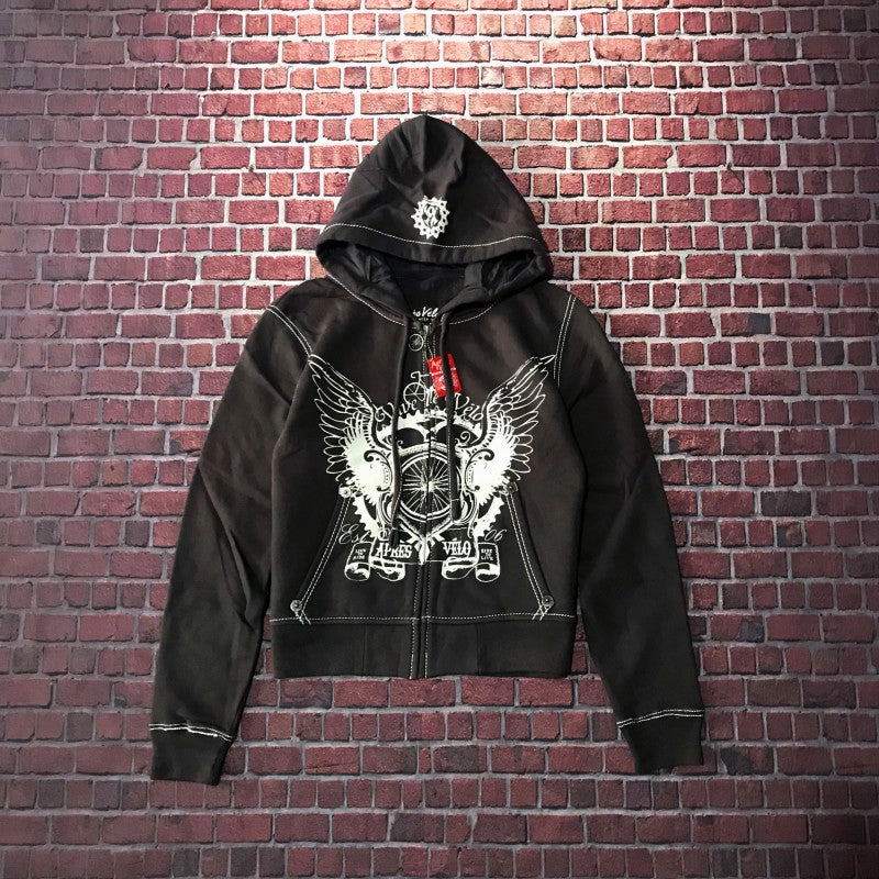 Lynx like Koala like Hooded Sweater Motorcycle Heavy Metal Punk Can Take Lovers