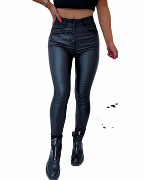 European And American Style New Black Leather Tights All Day Wear Comfort Layer Wear