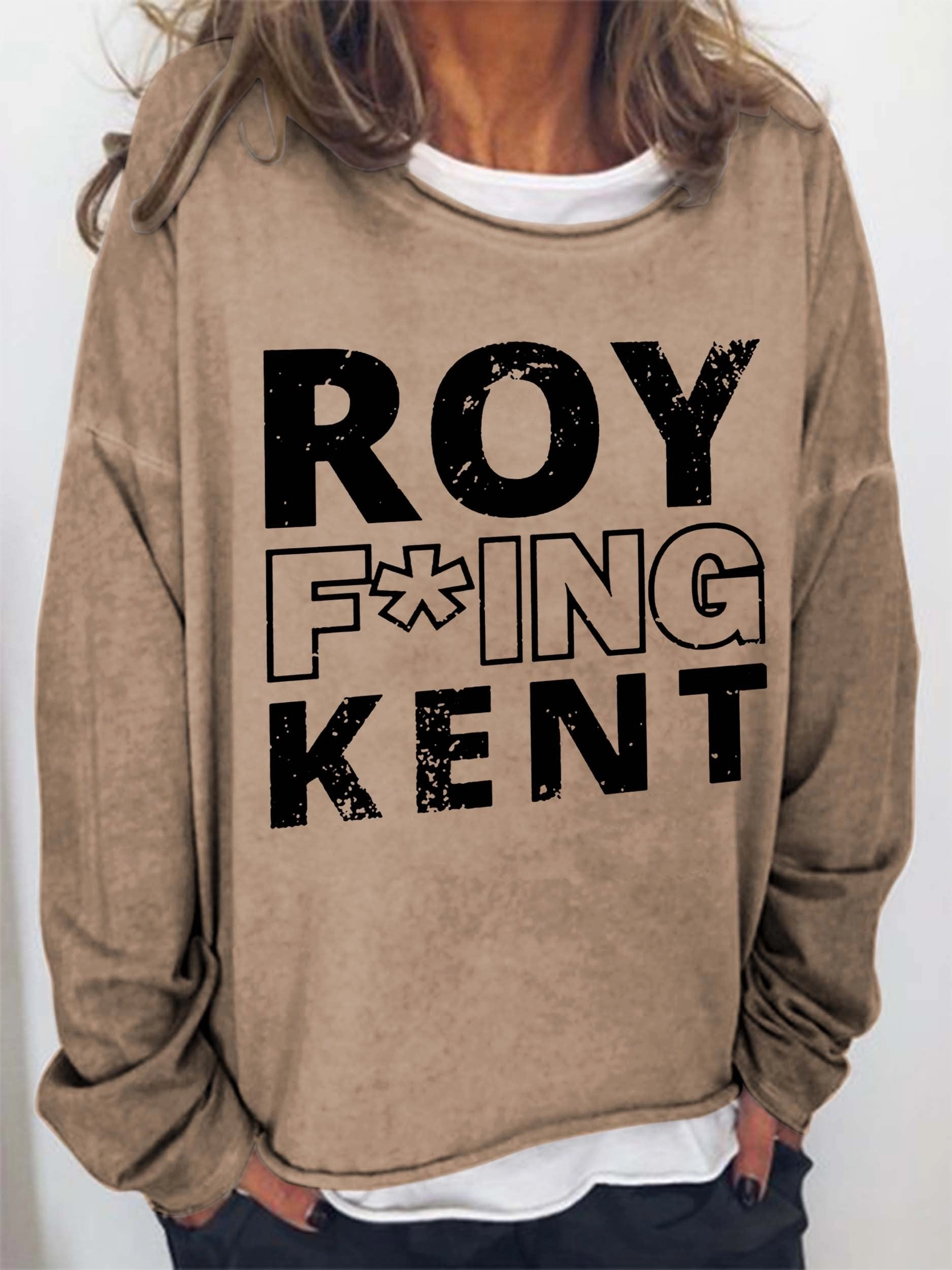 Flexible Hood Active Movement European And American Women's Clothing Digital Letter Print Top Round Neck Long Sleeve Casual Sweatshirt Women