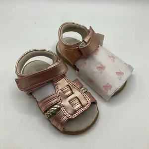Size 5: See Kai Run Rose Gold Open Toe Velcro Sandals NEW Ground Feel Reinforced sidewalls