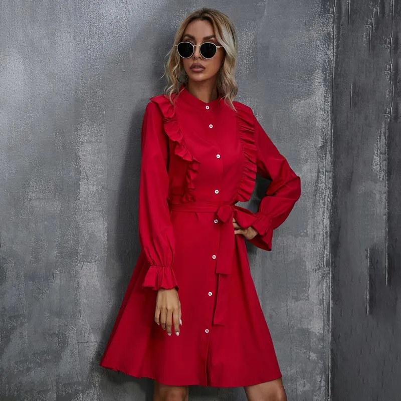 Retro Mood Fashion Summer Casual Chiffon Women's Dress