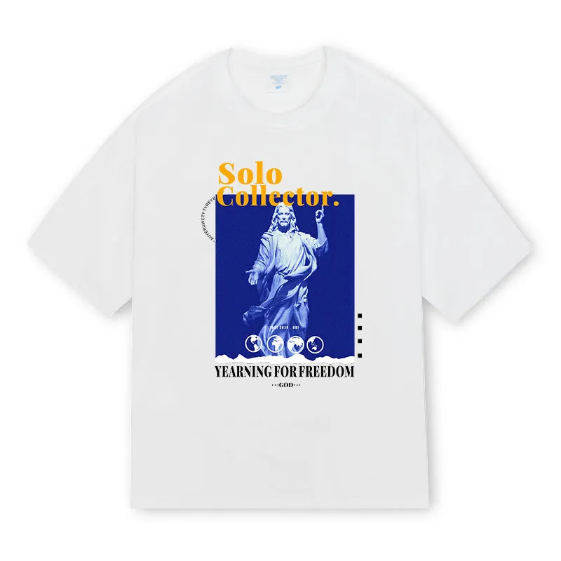 Fashion Summer New Short-sleeved T-shirt Men ColorfastMaterial