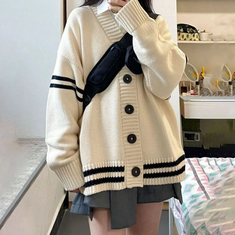 Fashion Mid-length Cardigan Sweater For Women Comfy Design