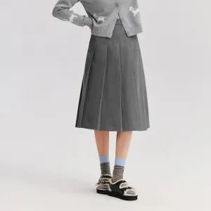 A-Line Pleated Skirt Happy Fit