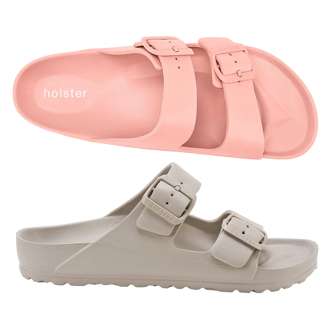 Sundreamer Bundle -  Peach Pink/Sand Adjustable Straps Easy-to-Wear Shoes