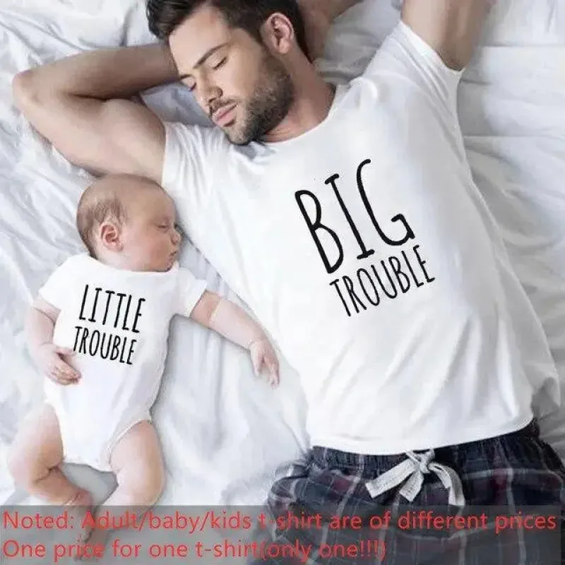 Star Light Casual Trousers Father Son Family Matching T-Shirts