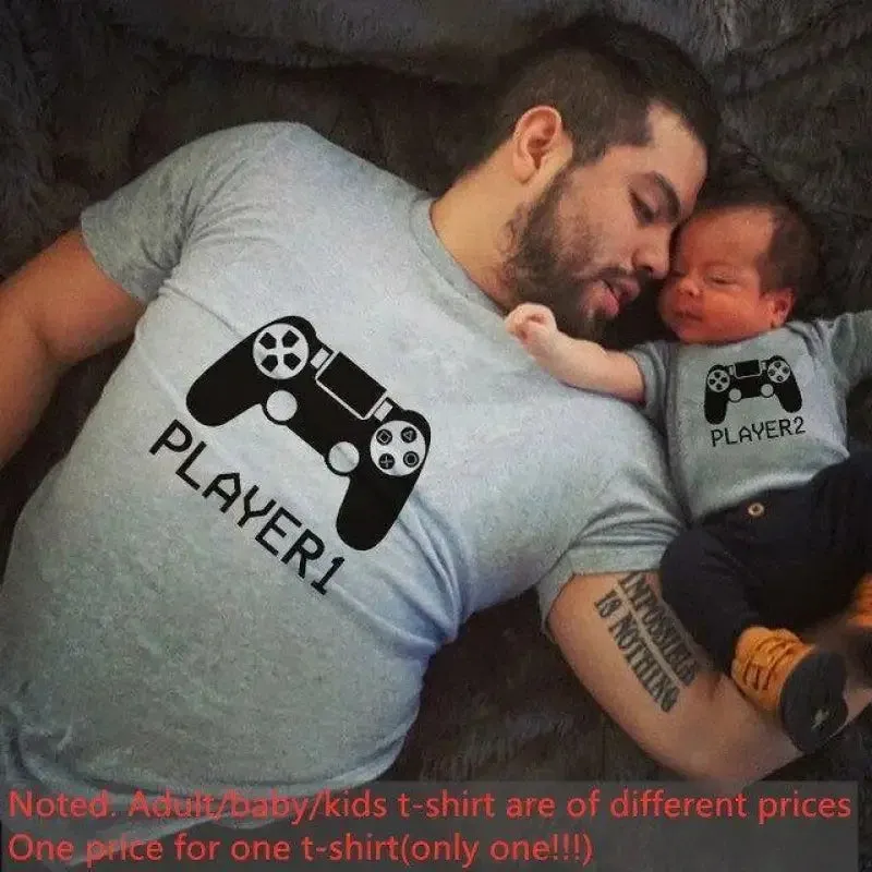 Trendy sneakers TactileStitching Father Son Family Matching T-Shirts