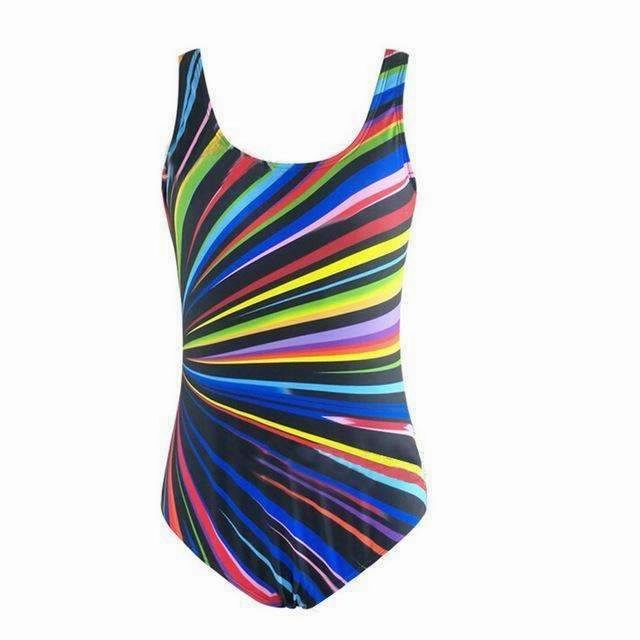 Waterfront Fun Women's One Piece Backless Padded Wire Free Swim suit