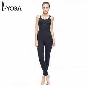 Rugged Design Fitness Women Yoga Jumpsuit Gym Running Sports Suit Lady Tight Clothing Breathable Quick Dry Sportswear Sets Patchwork Tracksuit