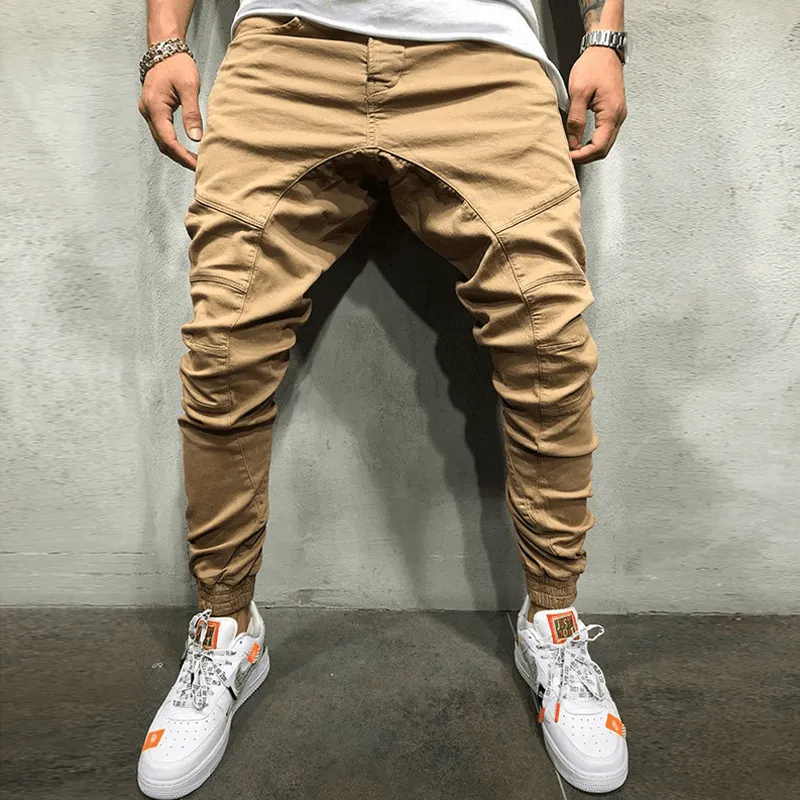 Hip Hop Side Zipper Trousers Men'S Leggings Crisp Design Timeless Utility