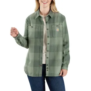 Women's Loose Fit Twill Shirt Jacket 106450 Heather Effect Finish