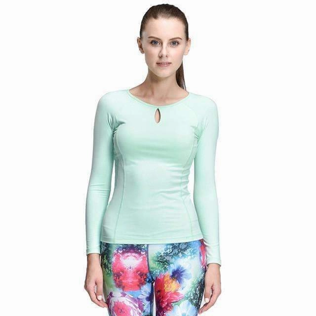 luggage venue Windresistant outer shell Women Compression Sport T-Shirt Running Mujer Deportivas Woman FitnessT-Shirt Running Women Clothes Long Sleeve Yoga Tops