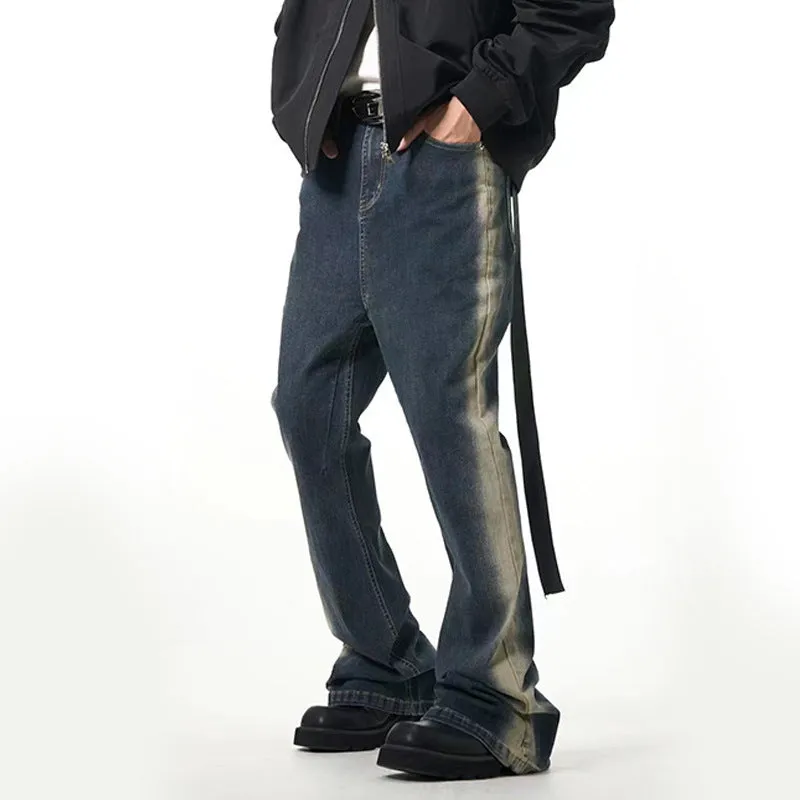 Slightly Flared Side Washing And Mopping Gradient Jeans Non Irritating Inner Lining