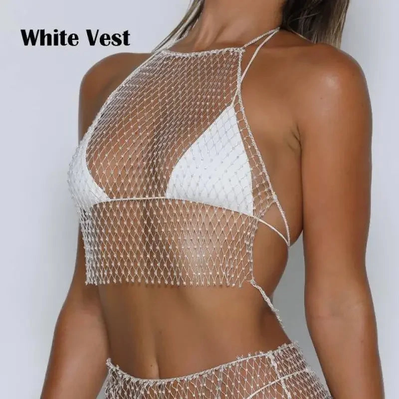 Shrink Resistant Material Bikini and Cover-Up Set
