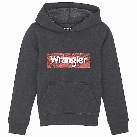 Convertible Collar Youth Boys' Camo Logo Hoodie 2336429