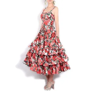 Floral Printed Ball Gown Dress Modern Twist