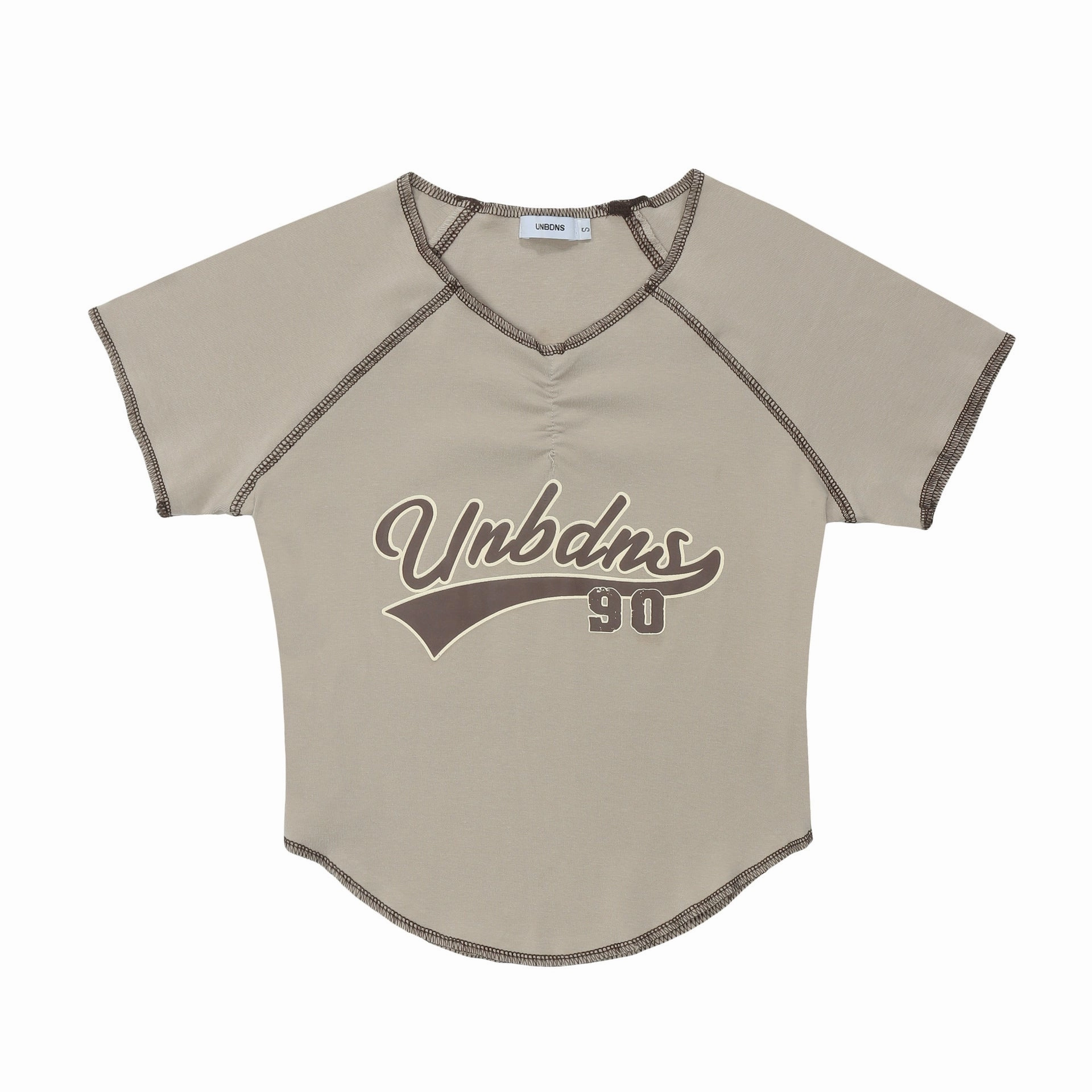 Urban Fashion Adjustable Hem Women's Slimming Niche Fashion Brand Short Sleeve T-shirt