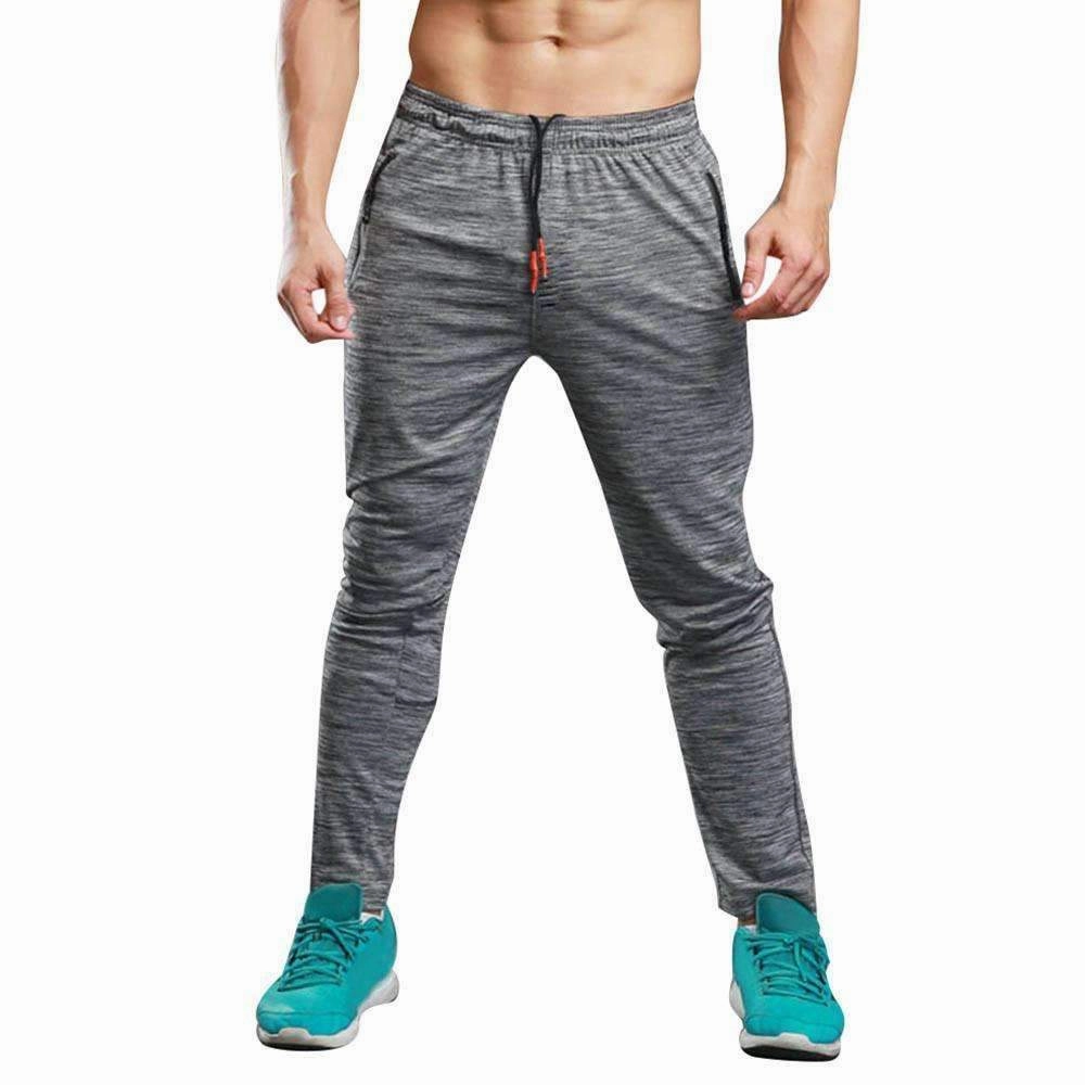 Men Long Casual Sports Pants Gym Slim Fit Trousers Running Jogger Gym Sweatpants Purse lifestyle