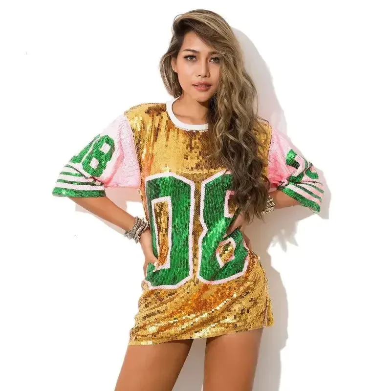 Easy Fit Sporty Dress Women Loose Party T-Shirts